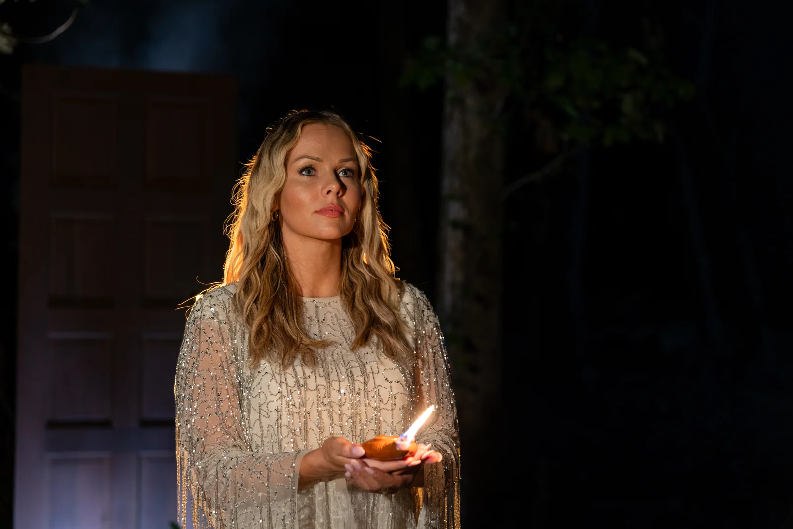 Kara Jane outdoors at night — Are You Ready music video