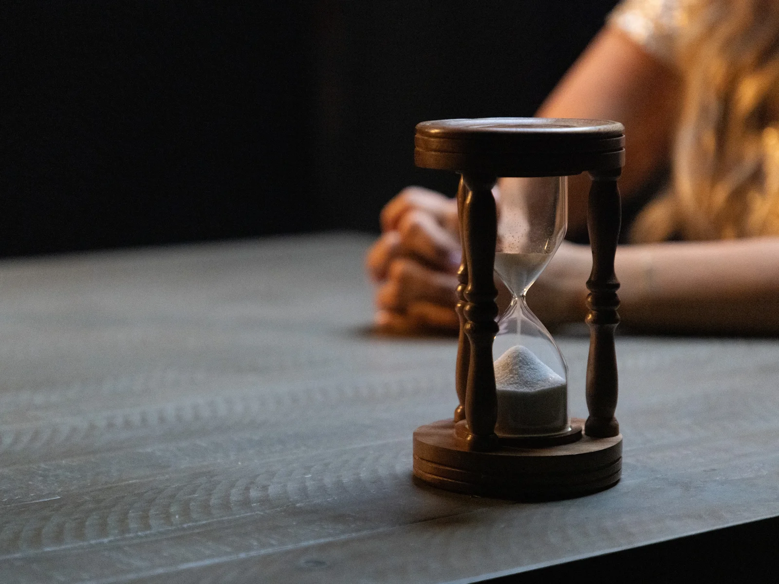 Hourglass detail — Sound the Alarm music video
